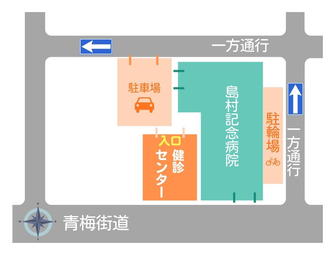 車と自転車でのアクセスルート